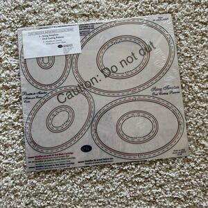 Creative Memories Custom Cutting System Oval Patterns 3 Sizing Templates New